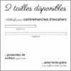 2 tailles disponibles d'adhésifs pour contremarches d'escaliers d'aspect mat pose facile