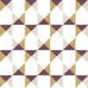 Motif géométrique Damier clouté or lie de vin - Mon Carré Créatif
