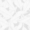 Détail motif végétal Méli-mélo feuillage exotique gris fond gris perle - Mon Carré Créatif