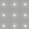 Détail motif géométrique Illusion stellaire blanche fond gris perle - Mon Carré Créatif