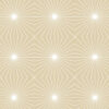 Détail motif géométrique Illusion stellaire blanche fond or pâle - Mon Carré Créatif
