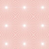 Détail motif géométrique Illusion stellaire blanche fond rose poudré - Mon Carré Créatif